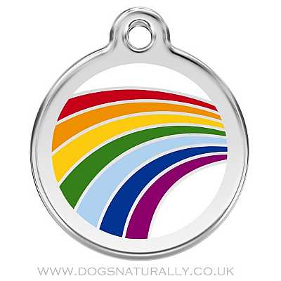 Rainbow Dog ID Tag (3x Sizes)